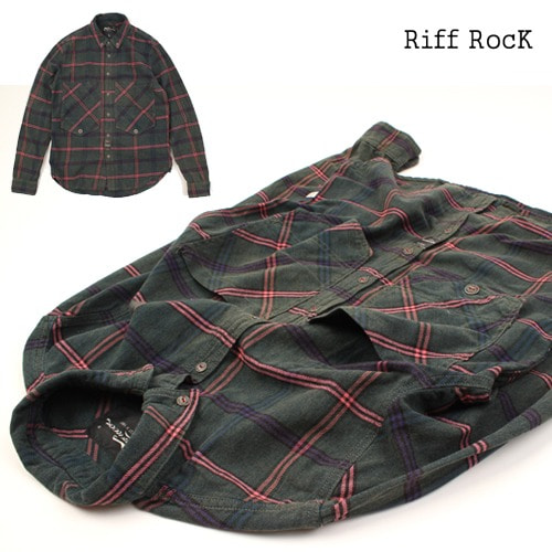 [MIDWEST]Riff RocK GREEN chek NB 포켓체크셔츠