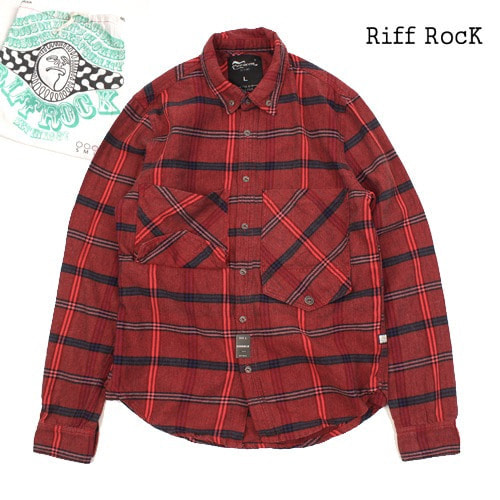 [MIDWEST]Riff RocK Red chek NB 포켓체크셔츠