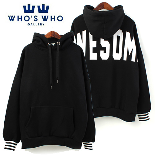[WHO&#039;S WHO] Awesome Overfit Hoody 오버핏후드티(안감기모)