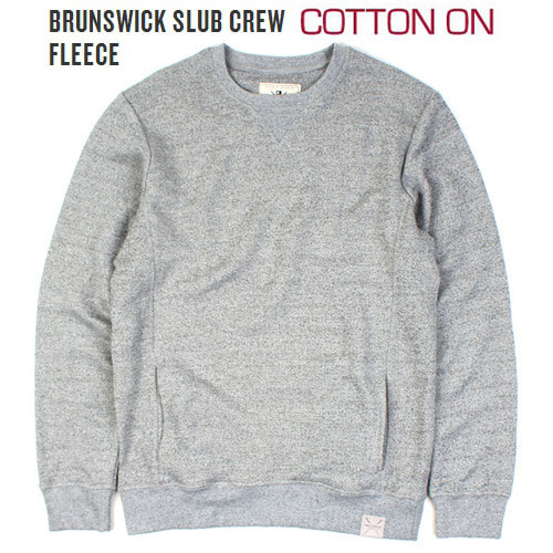 [COTTON ON] Brunswick Slub Crew Fleece 코튼온 스웨터크루넥 (온니95)