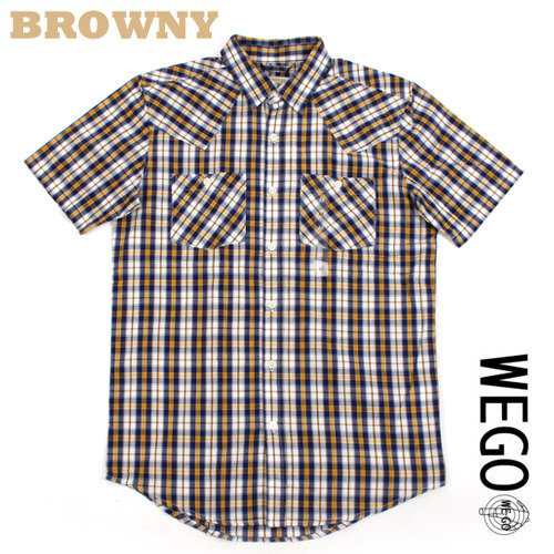 [WEGO/BROWNY]Western check shirts 웨스턴 체크셔츠 M(95)