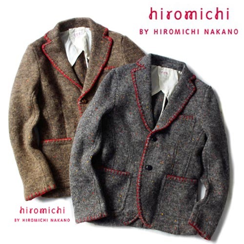 [hiromichi BY HIROMICHI NAKANO]Tweed Knit Stitch Jacket 히로미치 트위드니트자켓