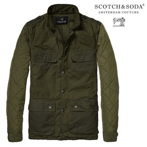 [Scotch&amp;Soda]Military Jacket In Waxed Cotton 왁스코튼자켓