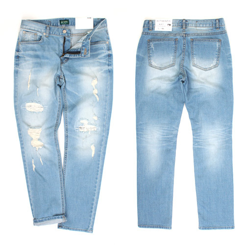 [AUTHENTIC] Damage Summer Jeans 더준샵 데미지섬머진