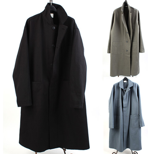 [THEJOON] Overfit Long Single Coat 오버핏롱코트