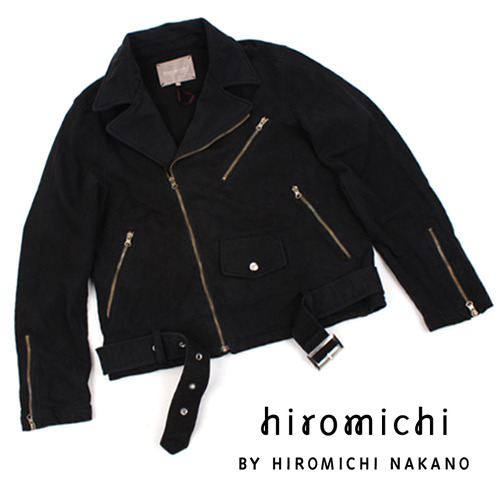 [hiromichi BY HIROMICHI NAKANO]Vintage Black Rider Jacket 히로미치 라이더자켓