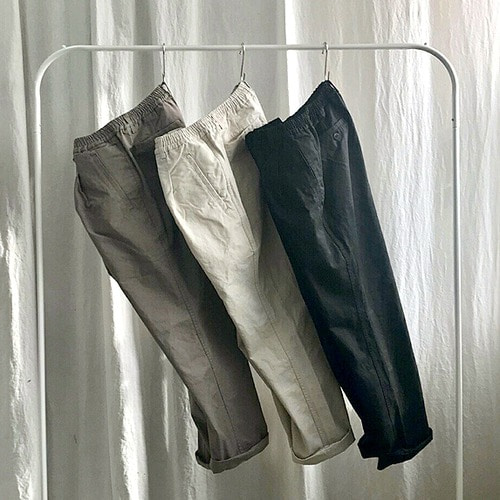 [더준샵] bio washing Banding pants