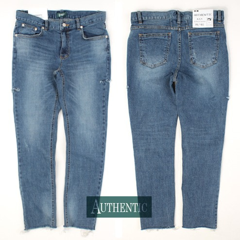 [AUTHENTIC] Side-cut Span washing jeans 사이드컷 스판워싱진H14