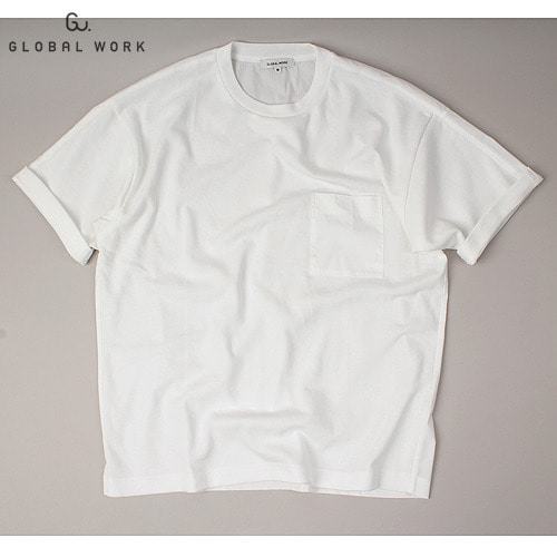 [GLOBAL WORK] TWO FABRIC Pocket T-shirts 글로벌워크