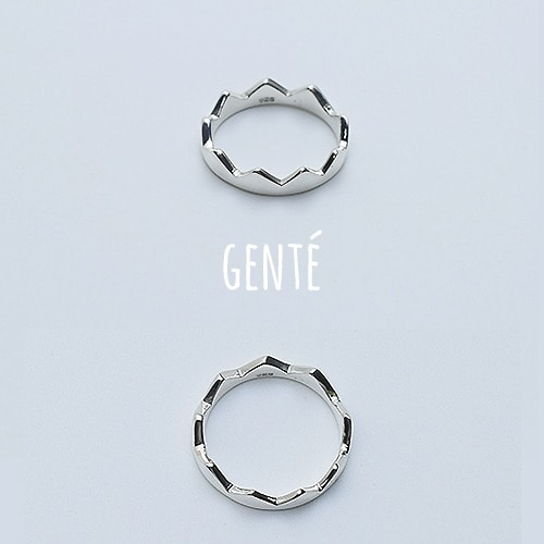[GENTE] Crown SILVER Ring