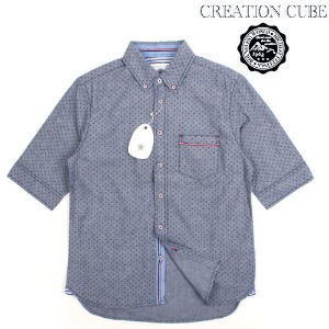 [CREATION CUBE]Oxford Dot Shirts 크리에이션큐브 5부셔츠