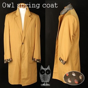 [THEJOON]owl spring coat /부엉이 롱코트