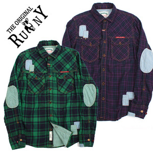 [RUNY]Patch Check L/S Shirts 루니 패치체크셔츠