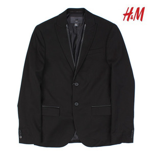 [H&amp;M] Leather Collar Slim Jacket 가죽카라 슬림자켓