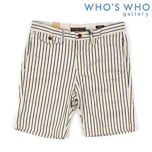 [WHO&#039;S WHO]Stripe Short Pants 후즈후 스트라이프반바지
