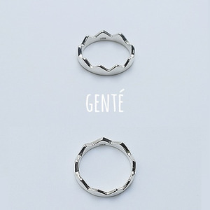 [GENTE] Crown SILVER Ring