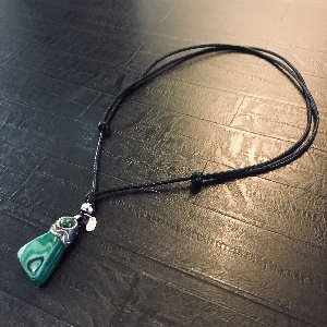 [GENTE] GN Gemstone Necklace 천연원석 장테목걸이(길이조절가능)
