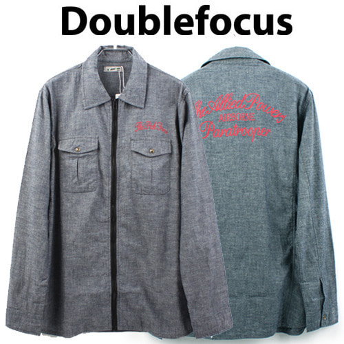[Doublefocus]Denim Zipper Shirts Jacket 더블포커스 데님지퍼셔츠자켓