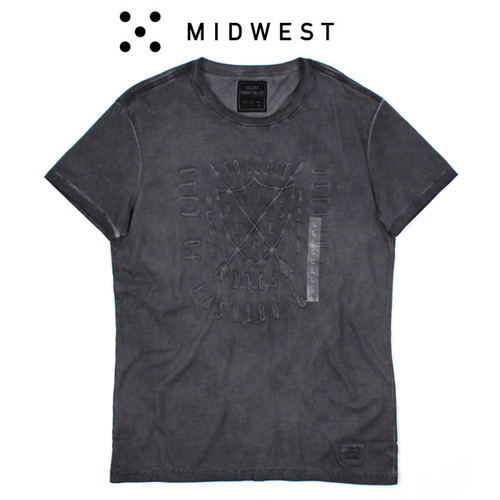 [MIDWEST] C.T.V  SHIELD WASHING T 워싱티