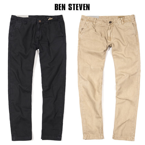 [BEN STEVEN] WASHED CHINO PANTS