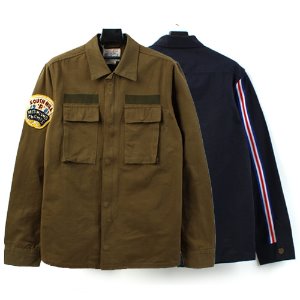 [AUSTOM&amp;VUBTP] Patch Line Shirts Jacket