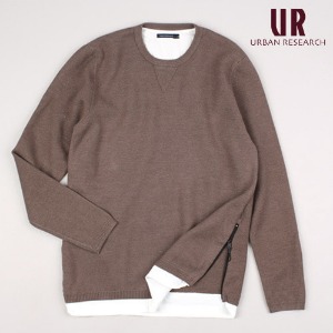 [URBAN RESEARCH] Layered Shirts Sweater  레이어드셔츠스웨터