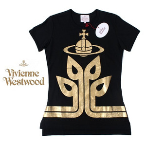 [Vivienne westwood ] ORB Gold logo T 