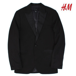 [H&amp;M] One Button Satin Collar Jacket 원버튼자켓