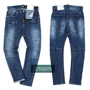 [AUTHENTIC] Washing Painted Bike Jeans 더준샵 바이크진/바이커진1110