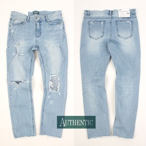 [AUTHENTIC] Washing knee Destroy Jeans 더준샵 연청무파진0125