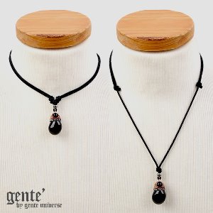 [GENTE] Gemstone Necklace 천연원석 장테목걸이(길이조절가능)